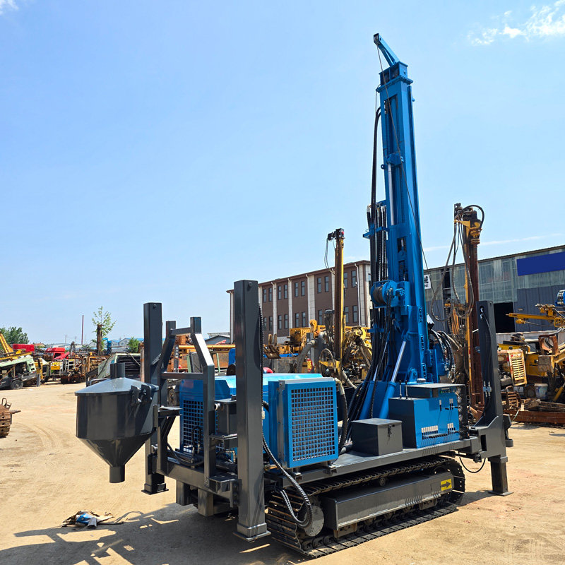 WR500RCE water well drilling rig construction site application