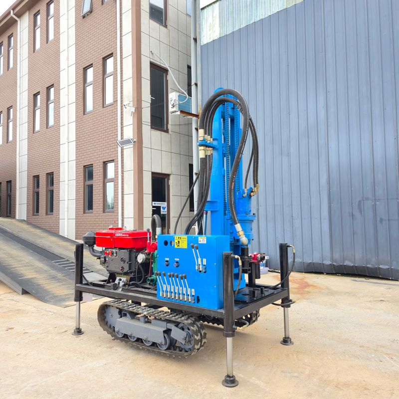 WR180E Compact Crawler Water Well Drilling Rig Appearance