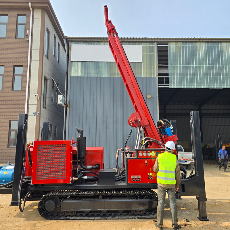 WR500SE Telescopic Mast Crawler Water Well Drilling Rig Overall Display
