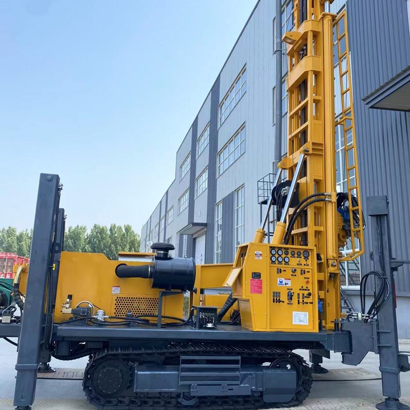 WR600S Crawler Fully Hydraulic Water Well Drilling Rig Operation View