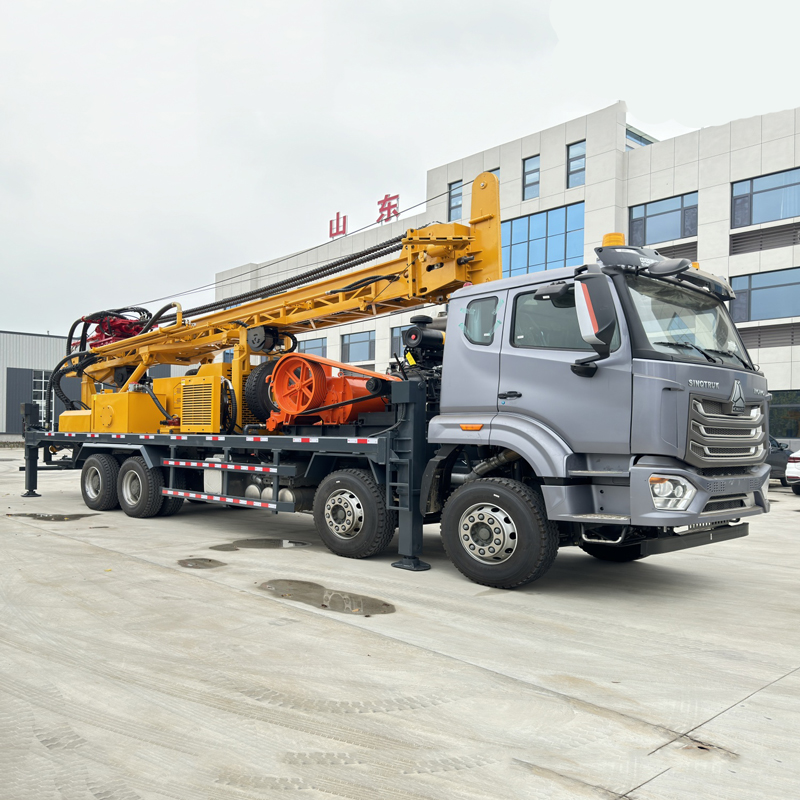 WRT1000 Truck-Mounted Water Well Drilling Rig Relocation and Construction