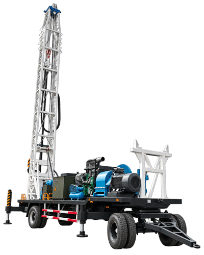 Trailer-Mounted Water Well Drilling Rig